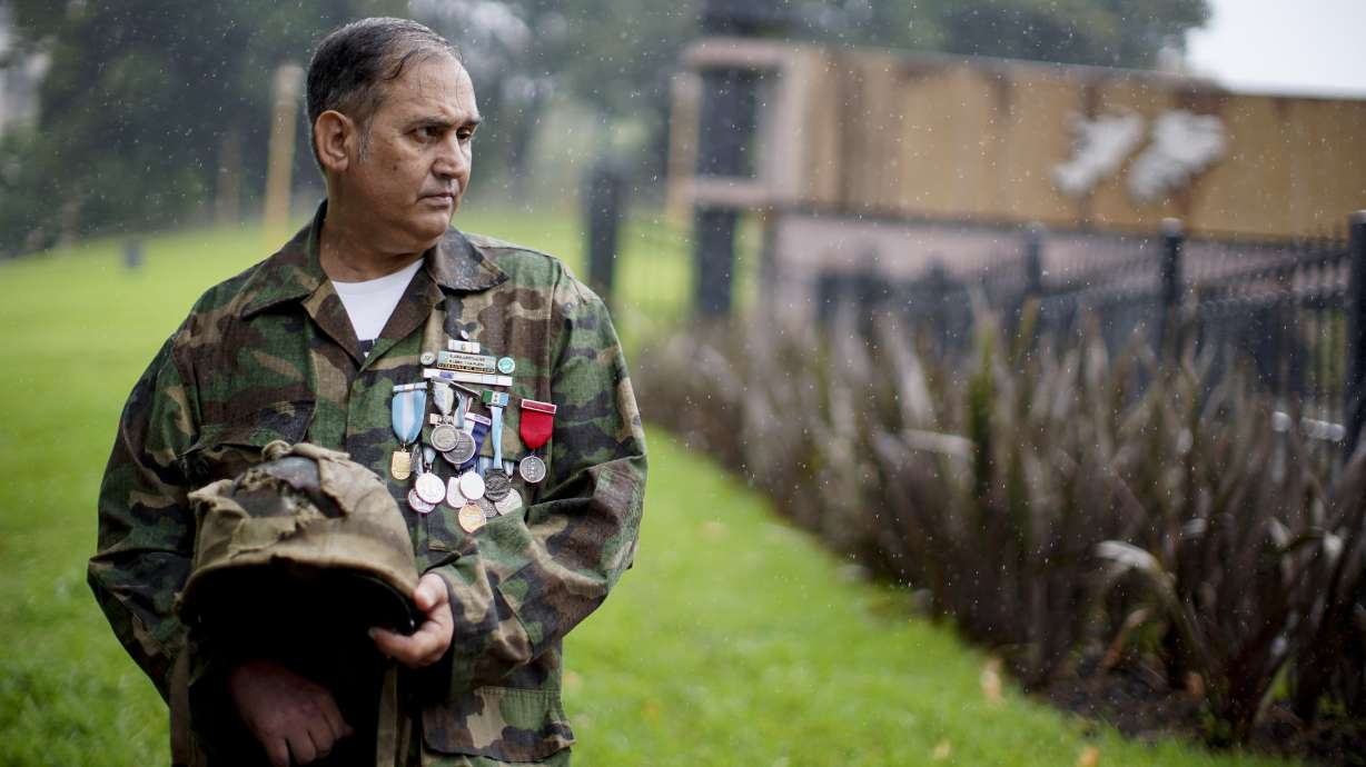 Recovery of Falklands war helmets helps heal wounds