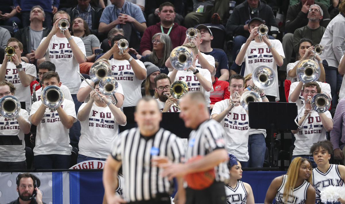 There's a reason why Fairleigh Dickinson's pep band looked an awful lot like Utah's