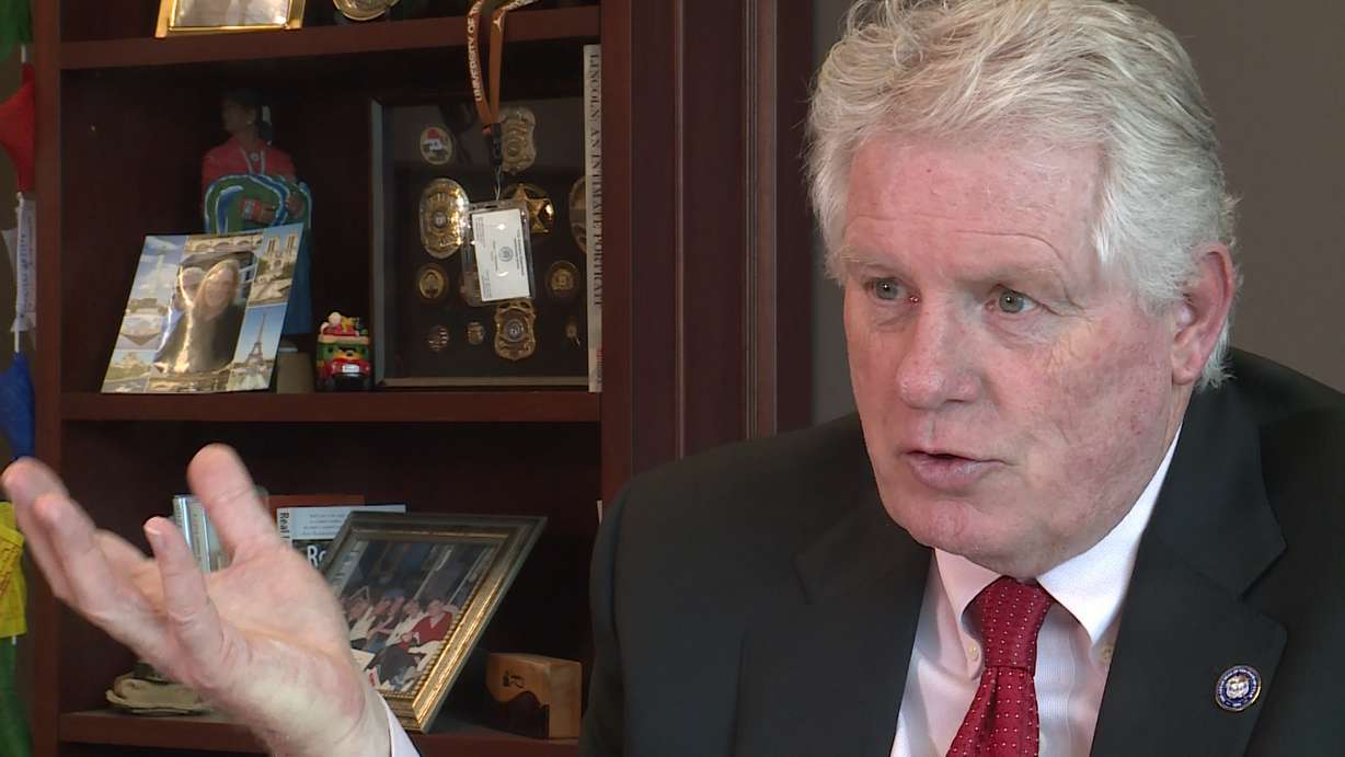 Utah Insurance Department Commissioner Todd Kiser talks to KSL TV about the need for Utahns to purchase flood insurance now. (Photo: KSL TV)