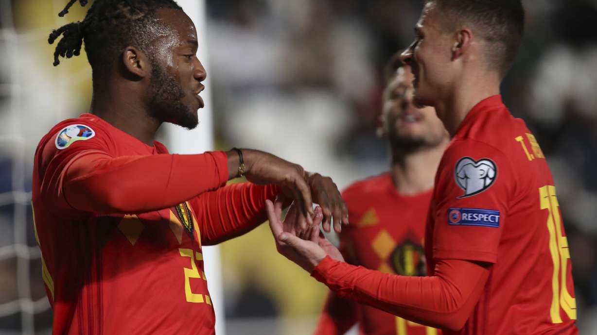 Hazard scores in 100th game as Belgium beats Cyprus