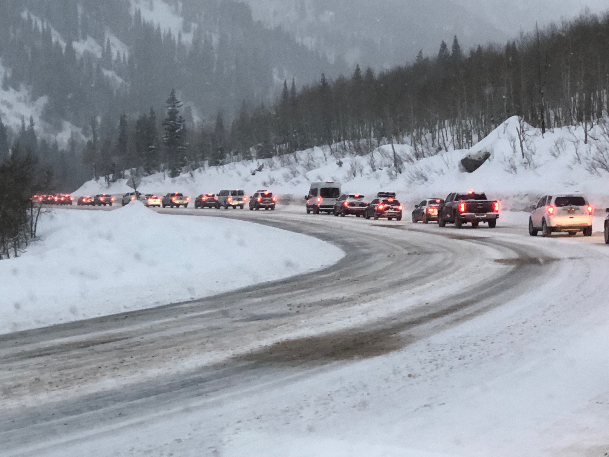 Image result for traffic big cottonwood canyon