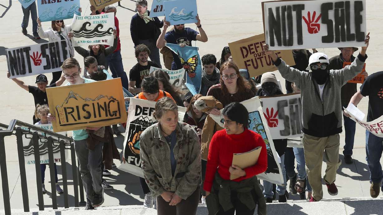 Youth ask Utah governor to 'defend our future' and stop lease of lands to oil and gas industries
