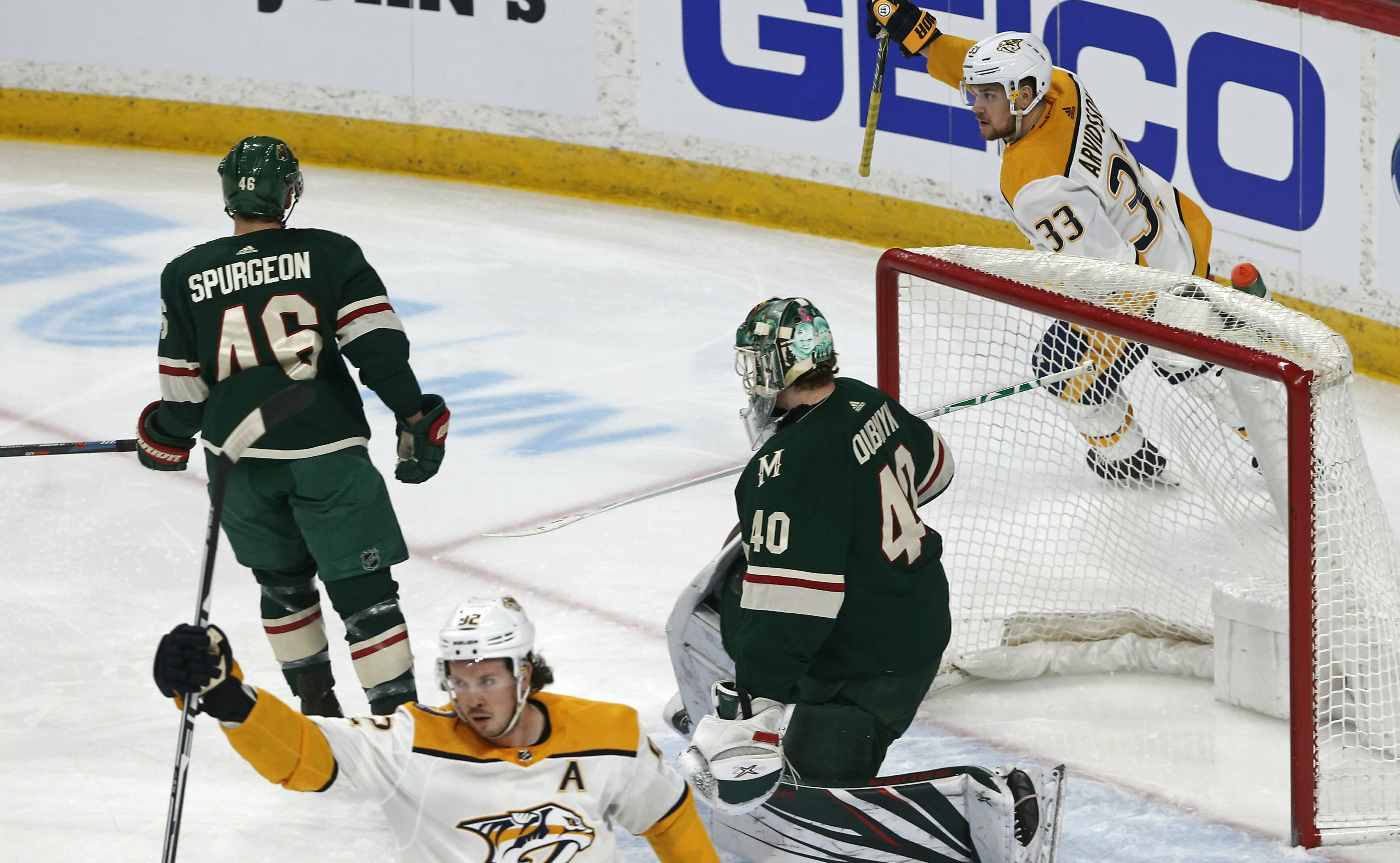 Saros' shutout lifts Predators over Wild 1-0