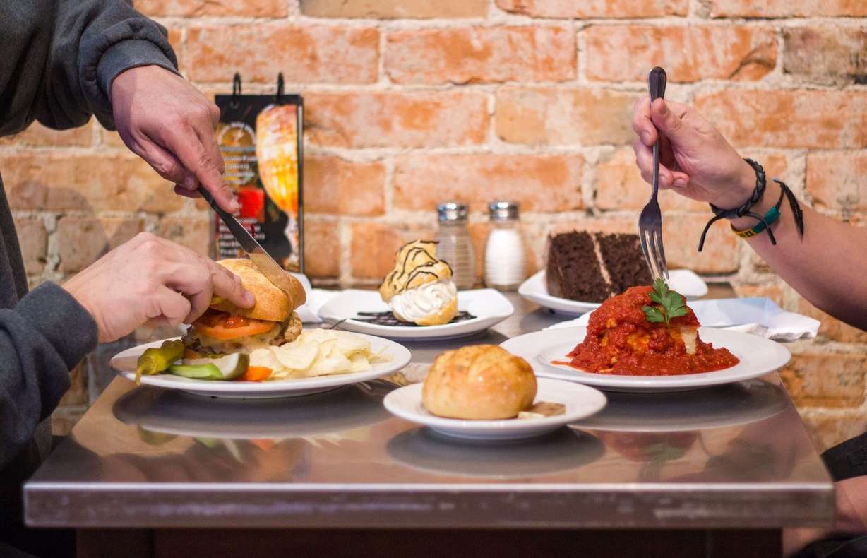 A full meal at Rovali's Italian Ristorante Italiano (Photo: Visit Ogden)