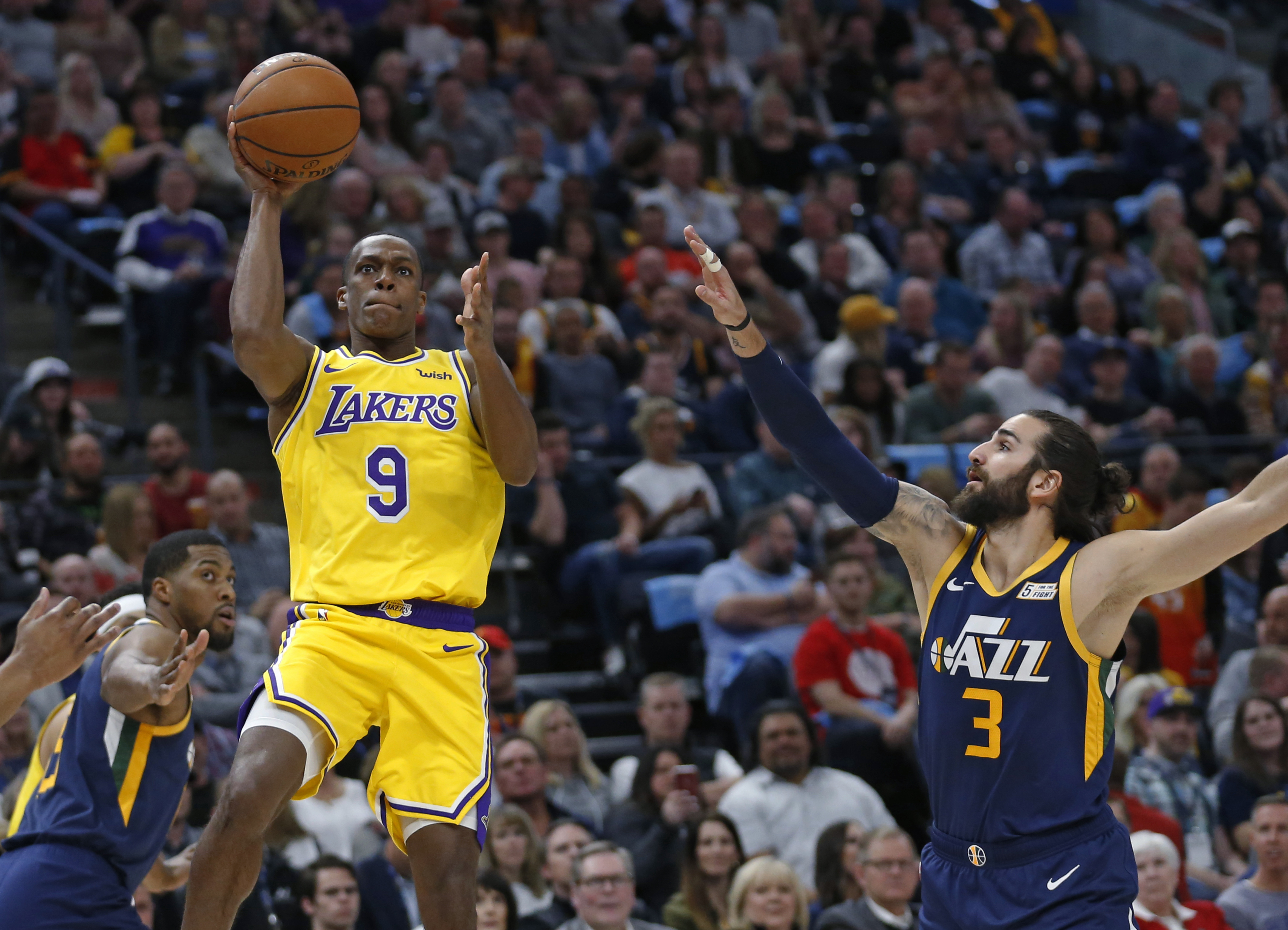Emotional night for Ingles as Jazz blow out depleted Lakers