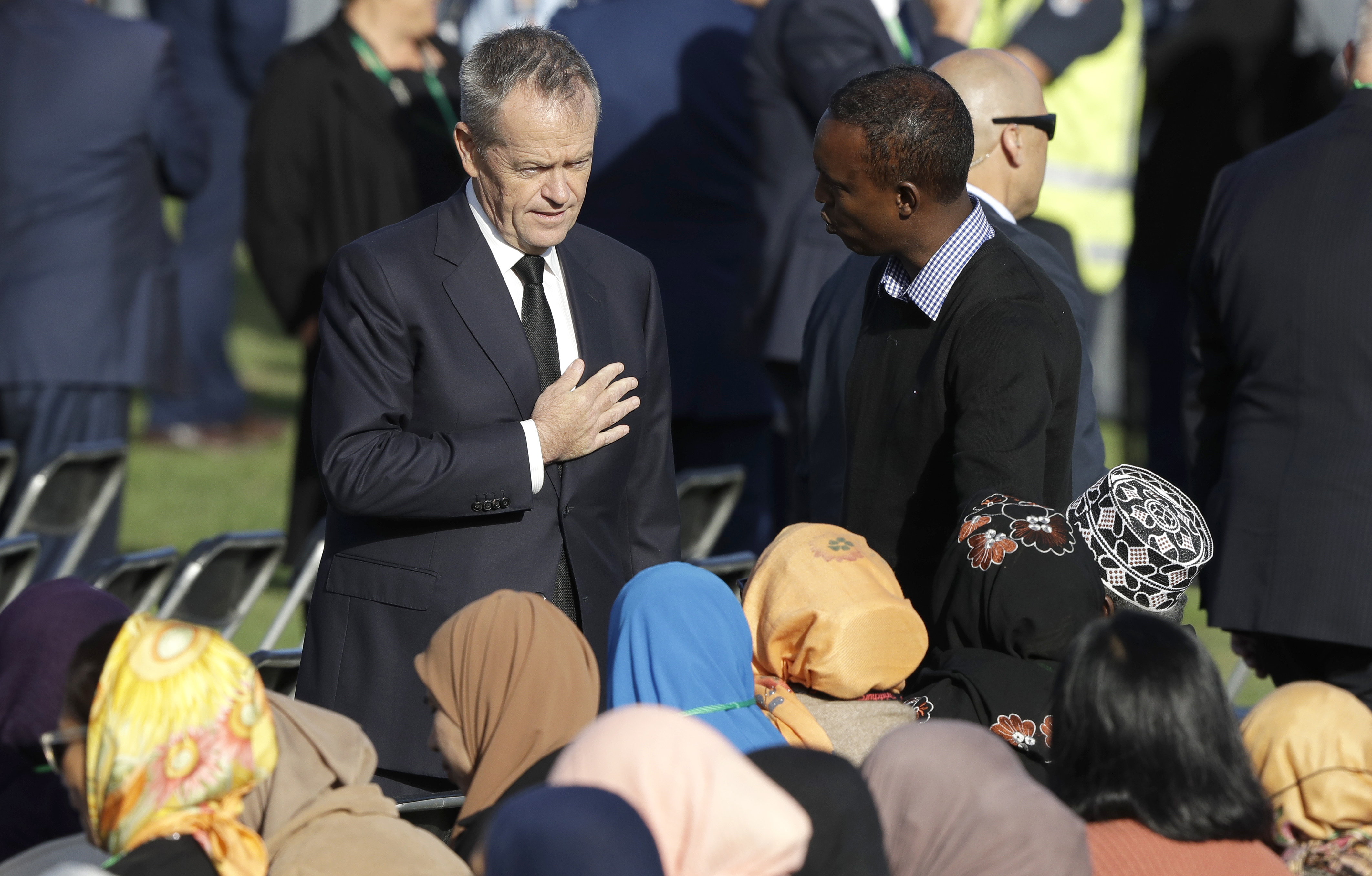 At memorial, mosque survivor says he forgives attacker