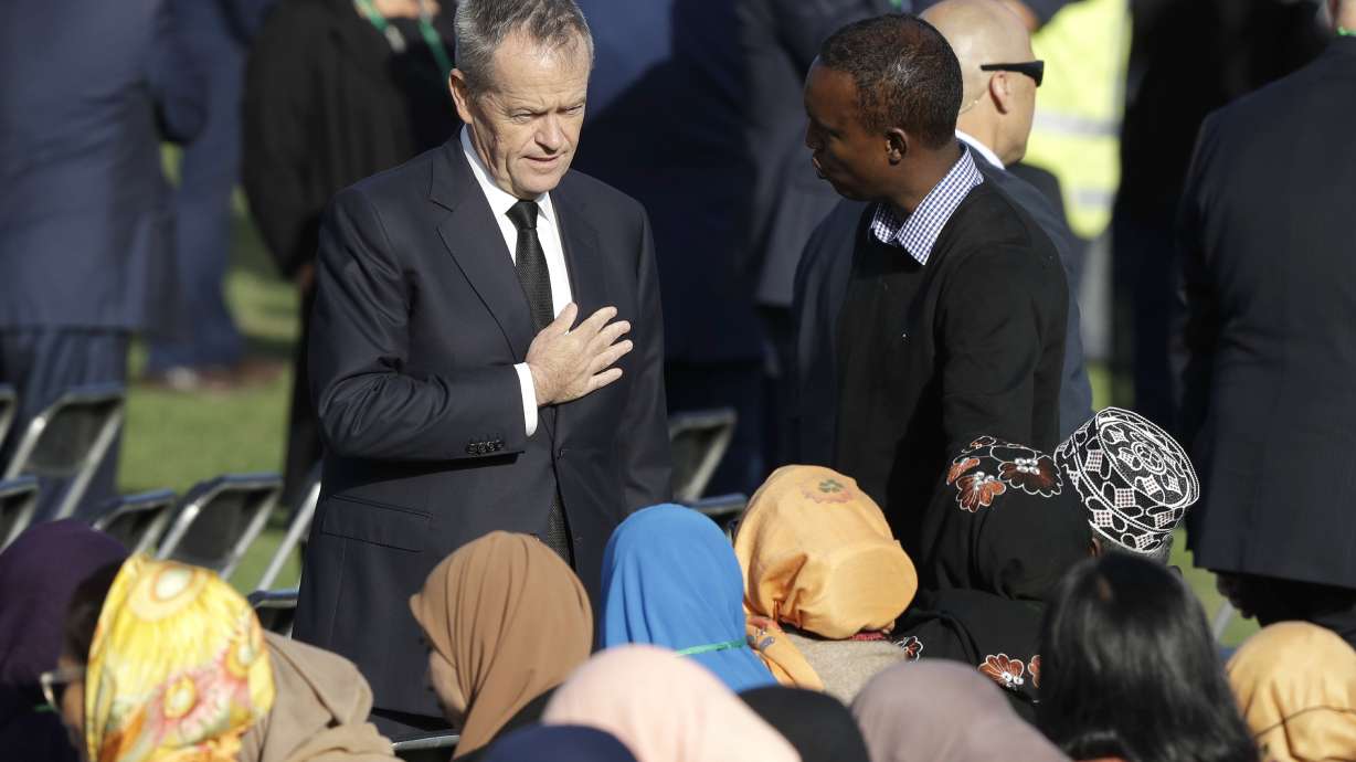 At memorial, mosque survivor says he forgives attacker