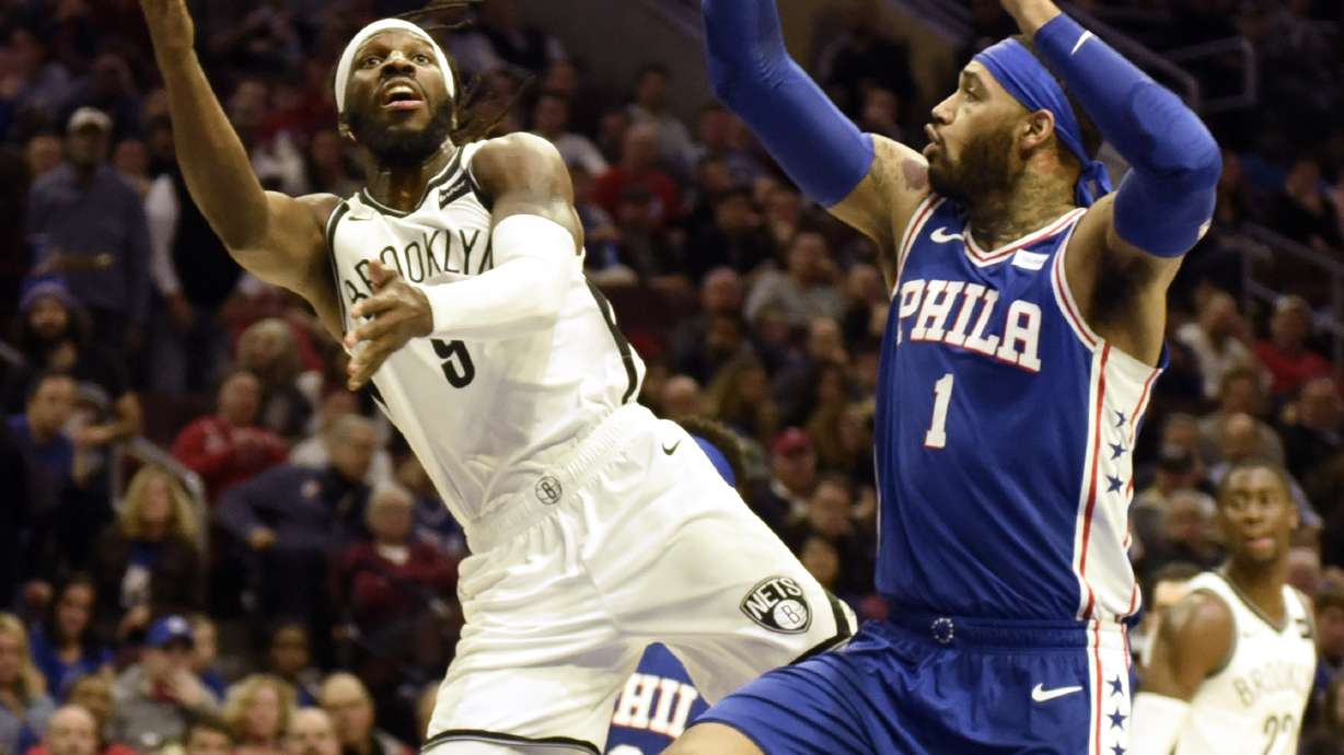 Embiid's big night leads 76ers past Nets 123-110