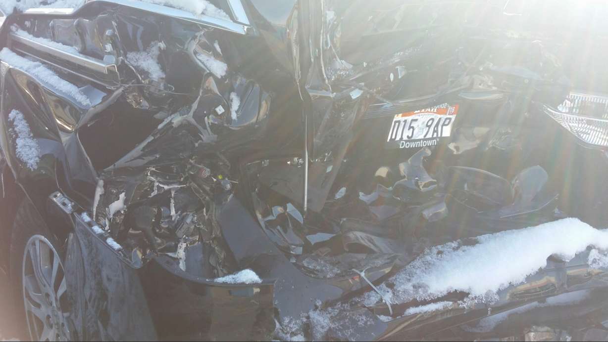 Tai Smith said when the first responders arrived, they expected to pull dead bodies out of the back of the car. Fortunately, everyone survived. (Photo: Tai Smith)