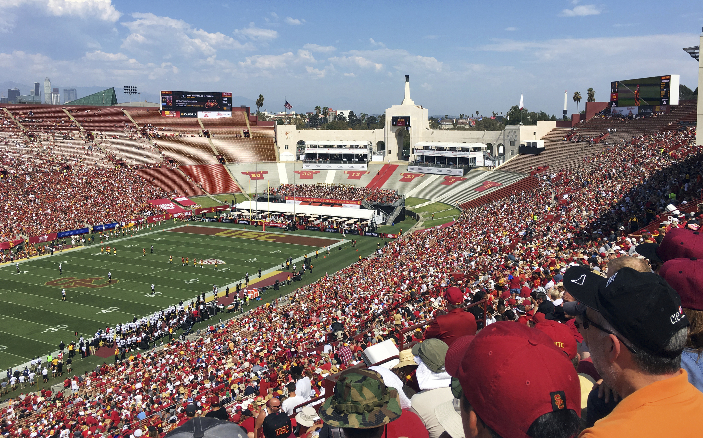 The Latest: USC open to modifying LA Coliseum name change