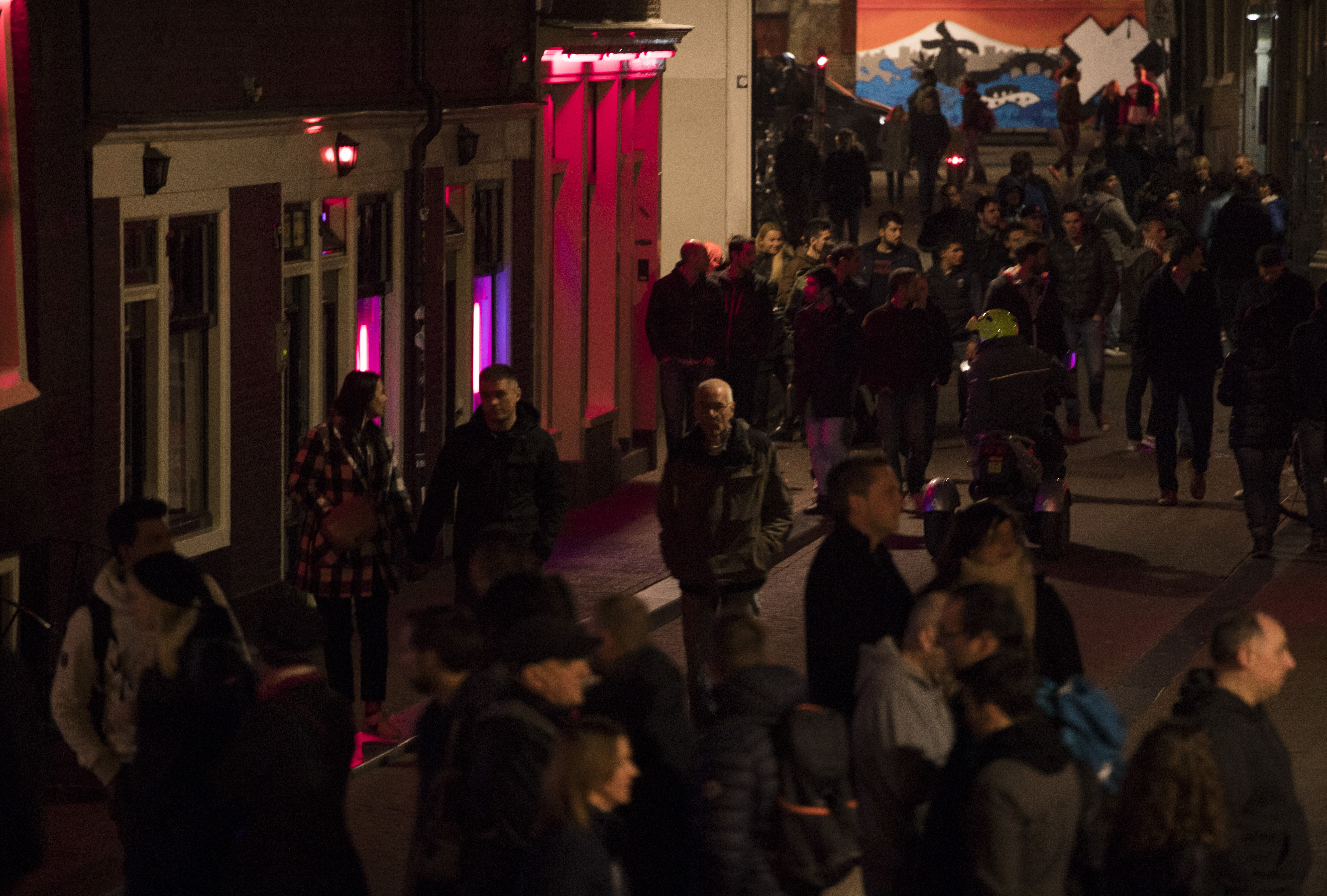 Amsterdam sex workers angry at red light district tours ban