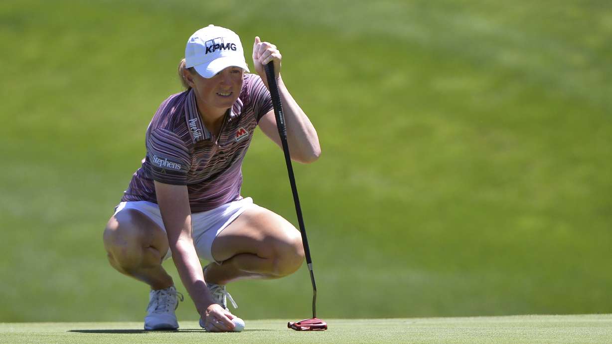 Stacy Lewis thinks motherhood has mellowed her -- a bit