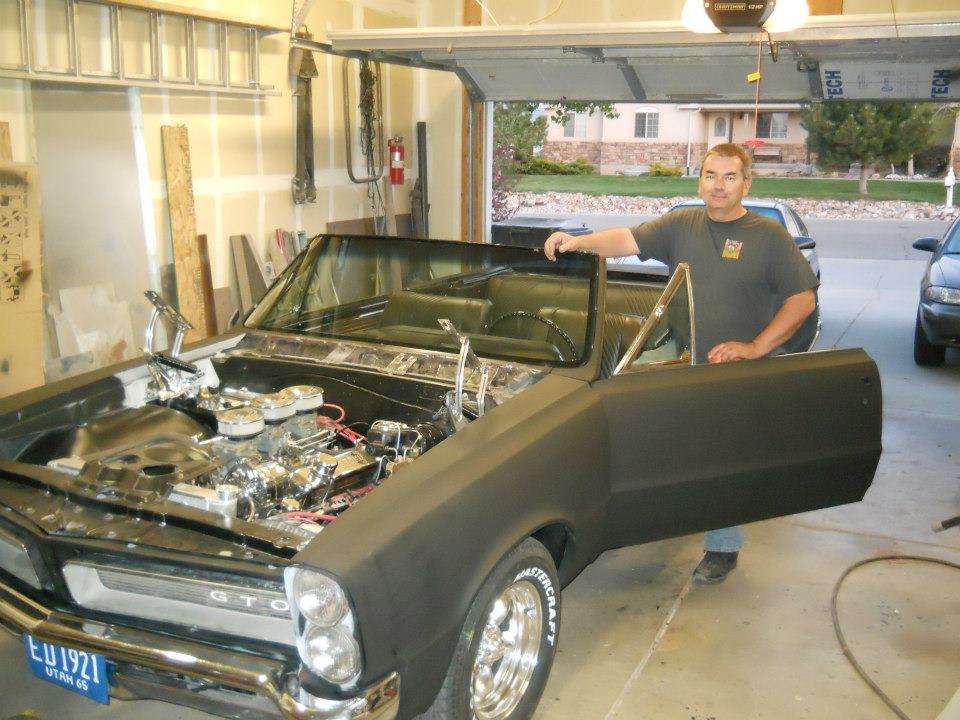 Brent Mills moving along the restoration of his 1965 Pontiac GTO convertible. (Photo: Brent Mills)