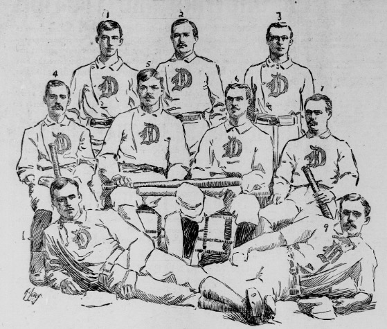 A drawing of the 1899 Deserets baseball team that appeared in an Aug. 13, 1899, edition of the Salt Lake Herald-Republican. (Photo: Utah Digital Newspapers)