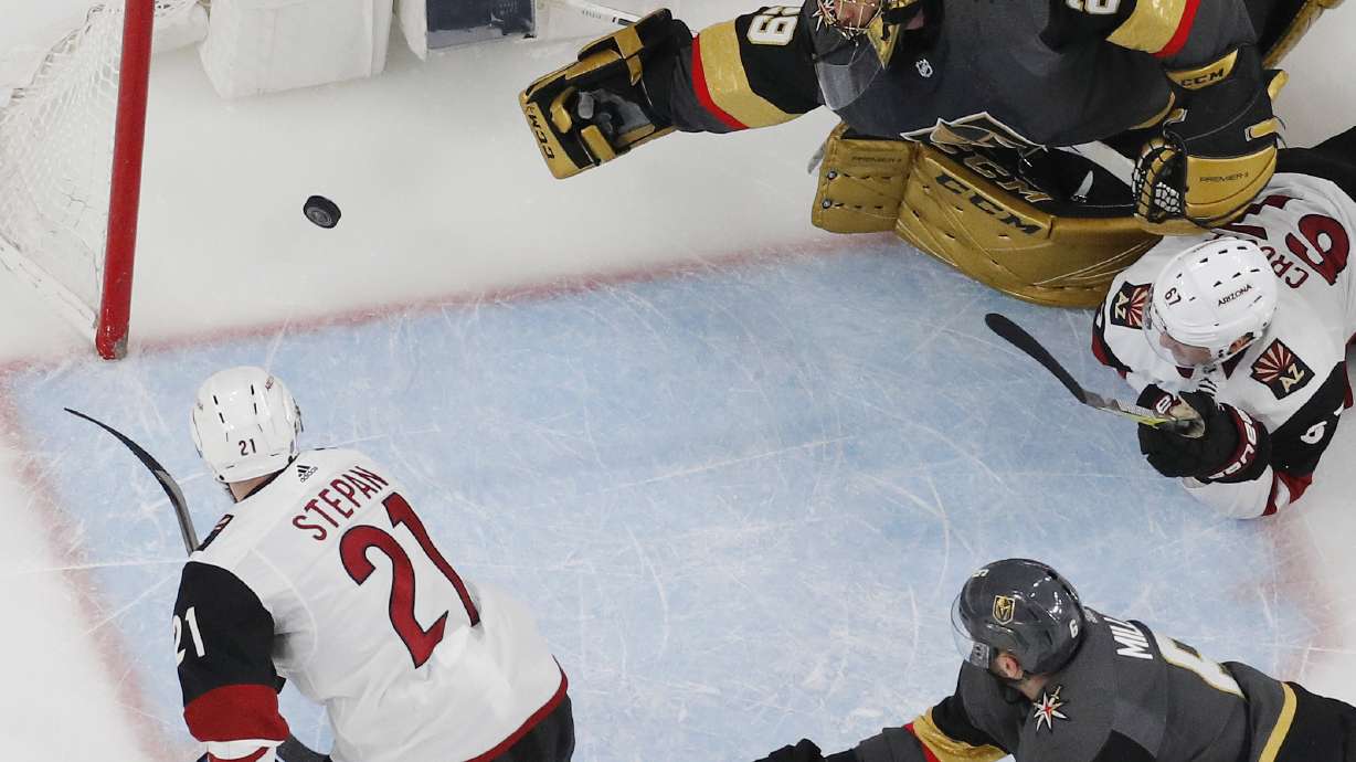 Stepan scores twice, Coyotes dump Vegas, 4-1