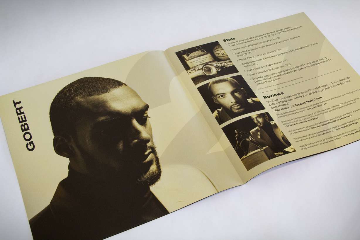 The Utah Jazz are kicking off Rudy Gobert’s 2019 Defensive Player of the Year campaign with the release of Gobert/Encore 2019. (Utah Jazz PR)