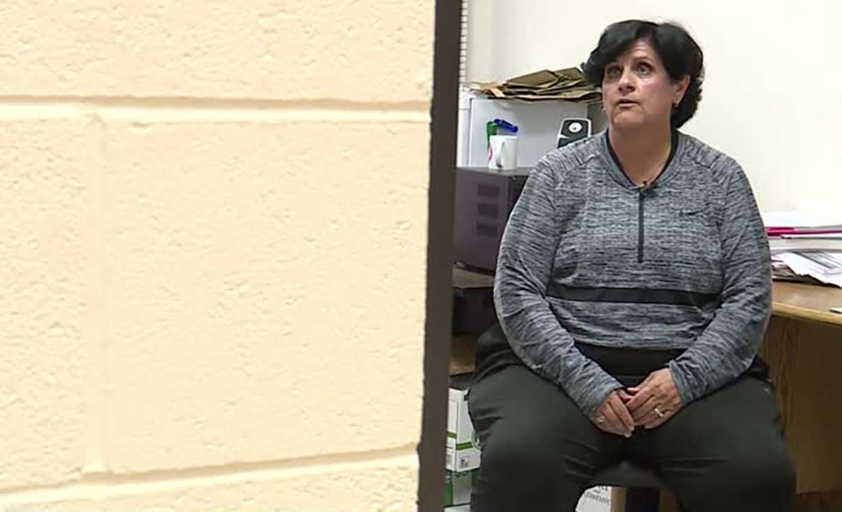 Coach Kathy Howa is a physical education teacher at Providence Hall High School in Herriman. Her greatest challenges, she says, was helping a visually impaired student participate in basketball. Photo: Aubrey Clark, KSL TV