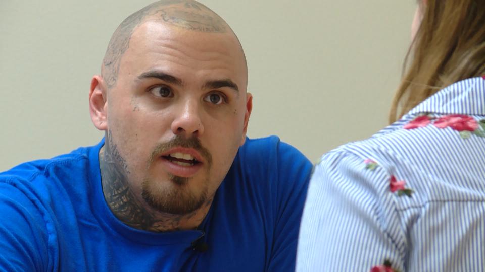 West Jordan resident A.J. Collette meets with a credit counselor Monday, April 8, 2019. Photo: KSL TV