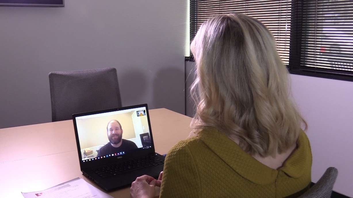 Marcel Bonn-Miller, a researcher at the University of Pennsylvania, talks with KSL TV's Heather Simonsen via video chat. A study Bonn-Miller published in the Journal of the American Medical Association, he found that 70% of online CBD products analyzed were mislabeled. (Photo: KSL TV)