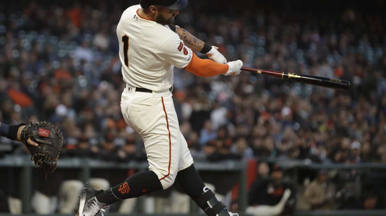 Pillar drives in 4 runs again, Giants beat Padres 7-2