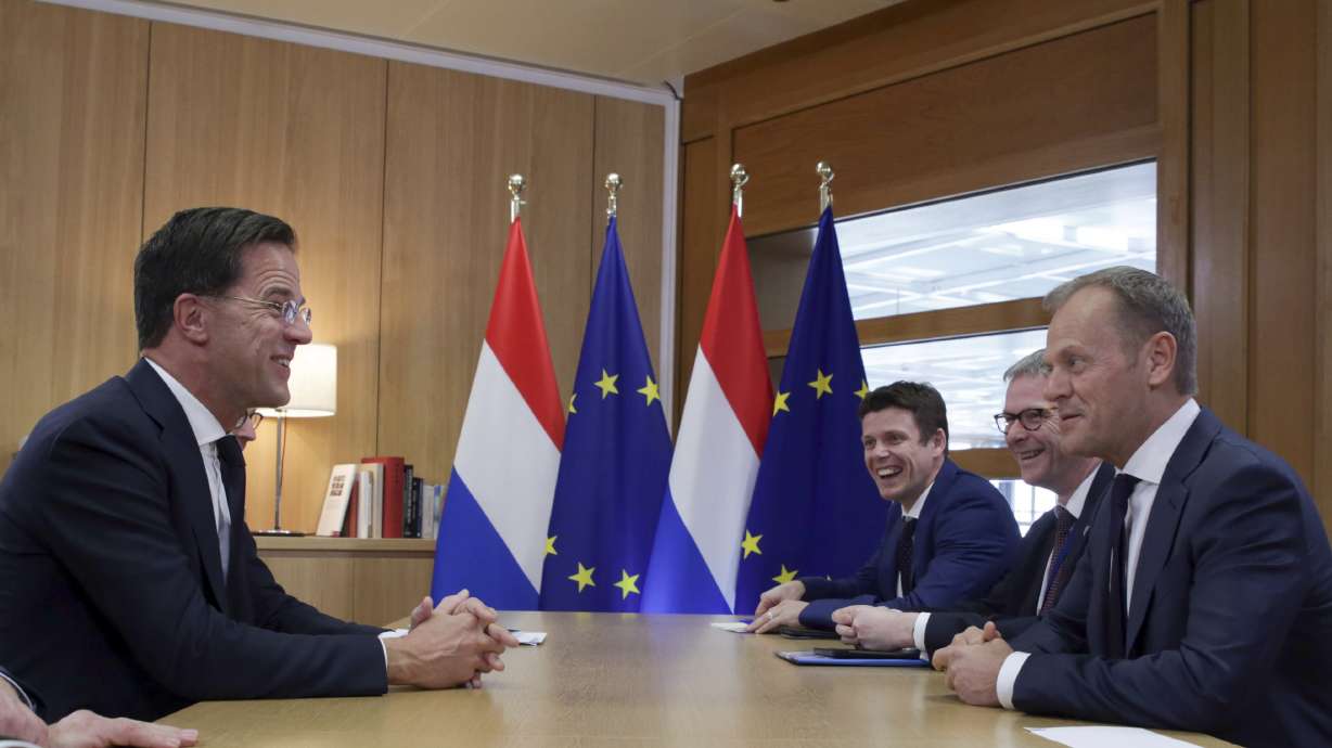 Cod, shrimp and iPad jokes _ backstage at the Brexit summit