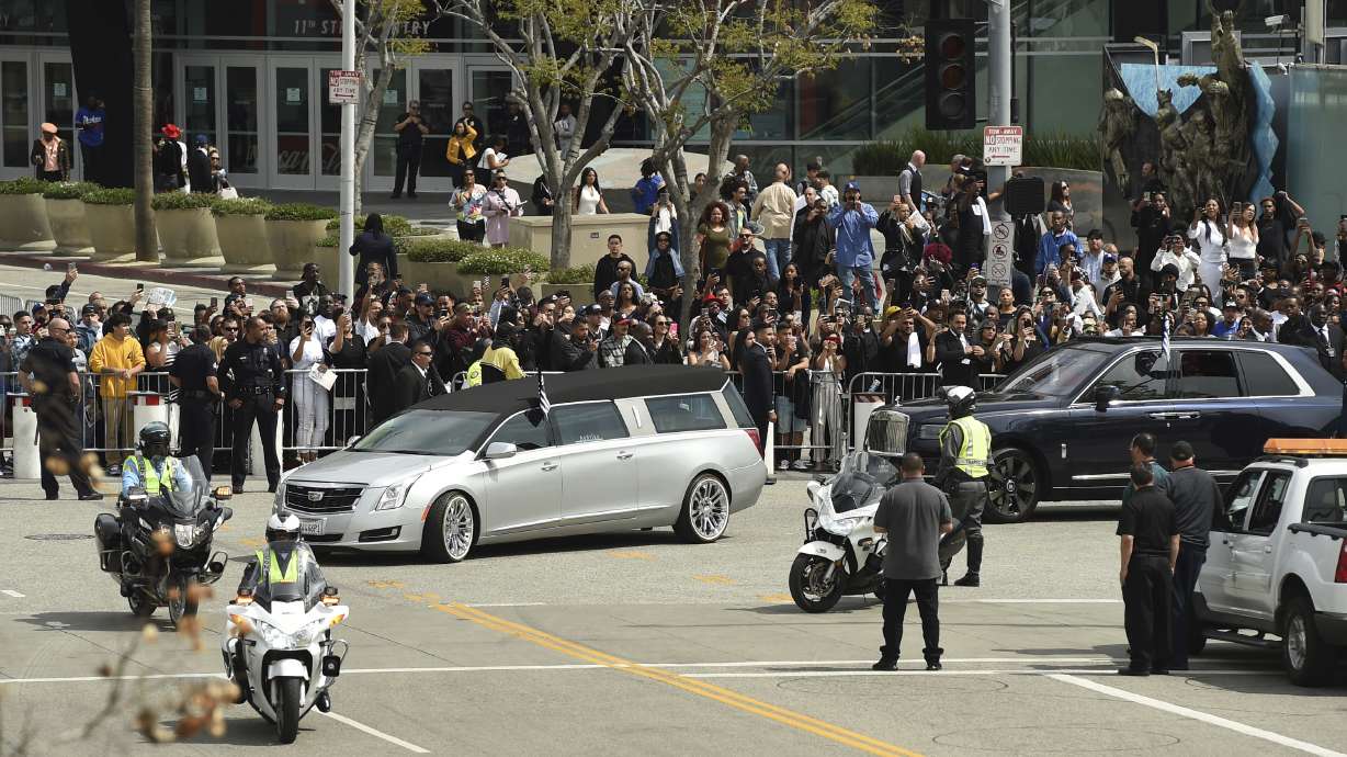 The Latest: Rapper Nipsey Hussle laid to rest at LA cemetery