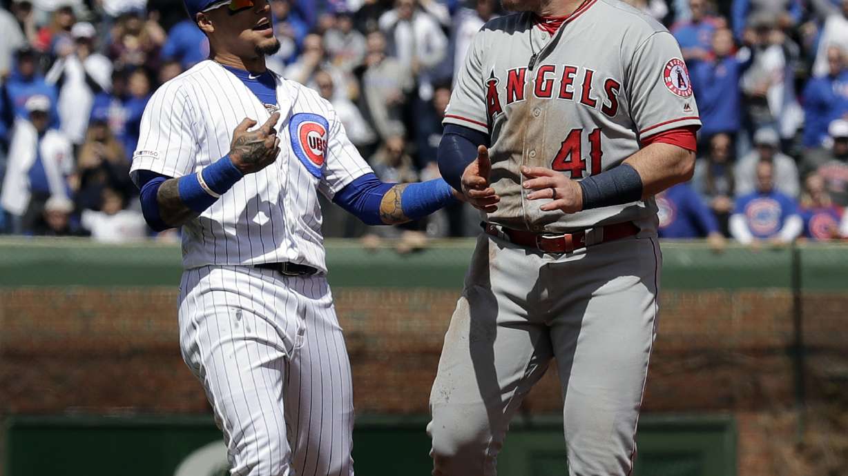 Allen, Cozart lead Angels past Cubs 6-5