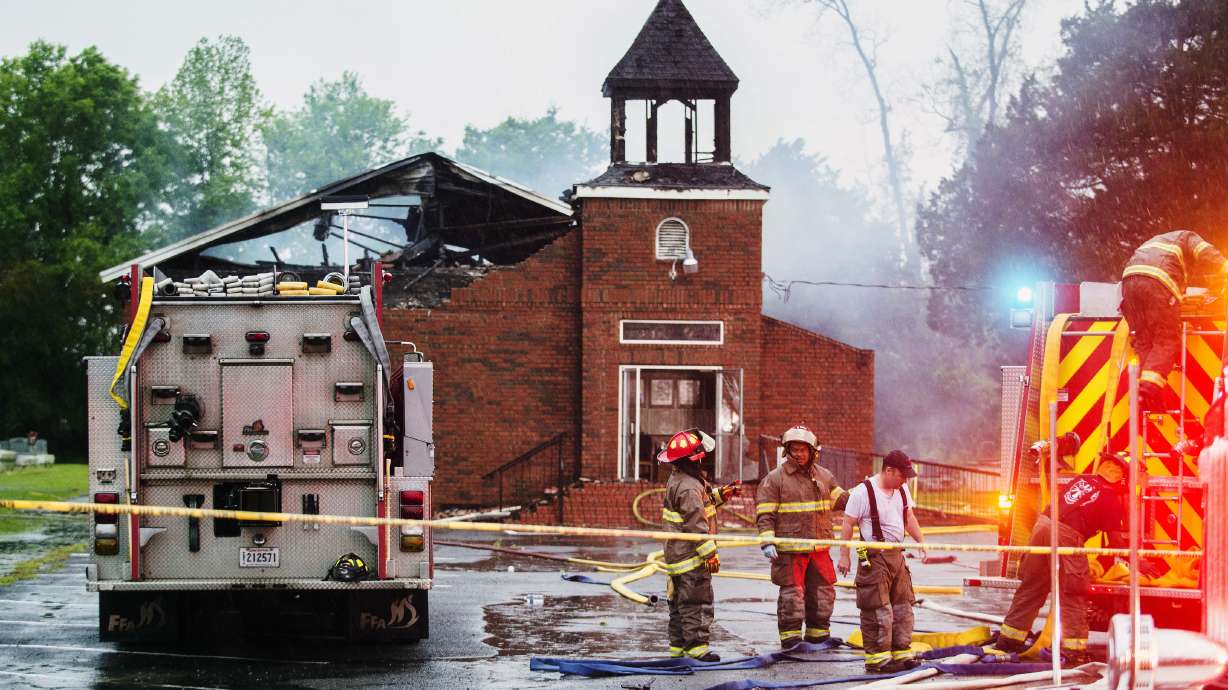 Officials say evidence points to church fire suspect