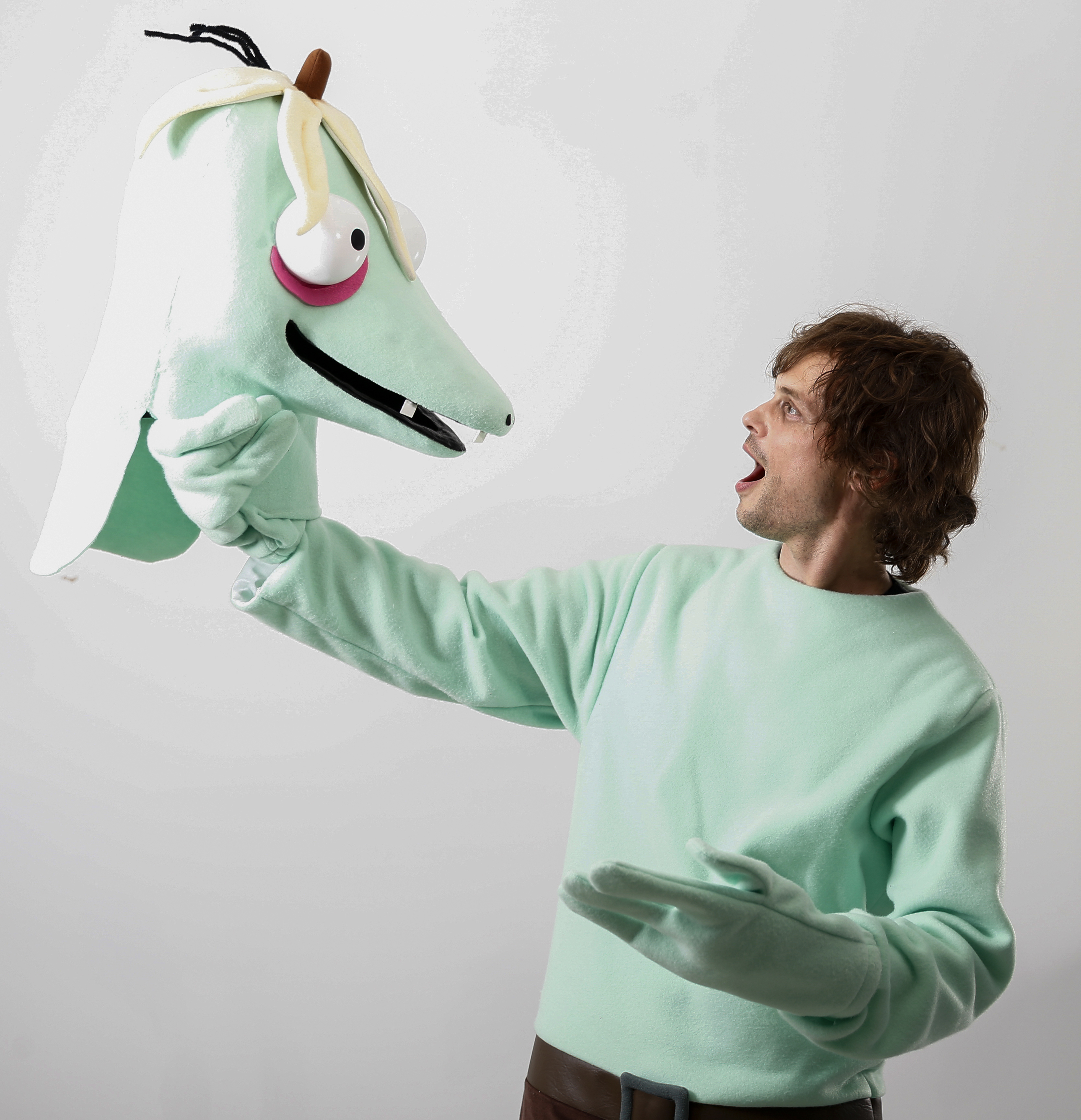 Why actor Matthew Gray Gubler is dressed in a monster suit