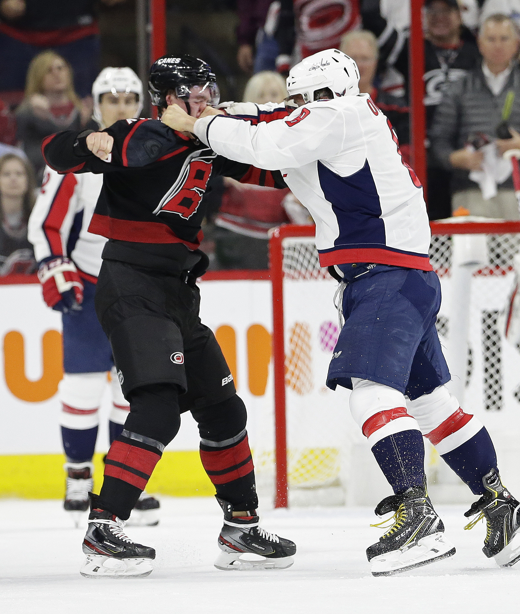 Svechnikov in concussion protocol after fight with Ovechkin