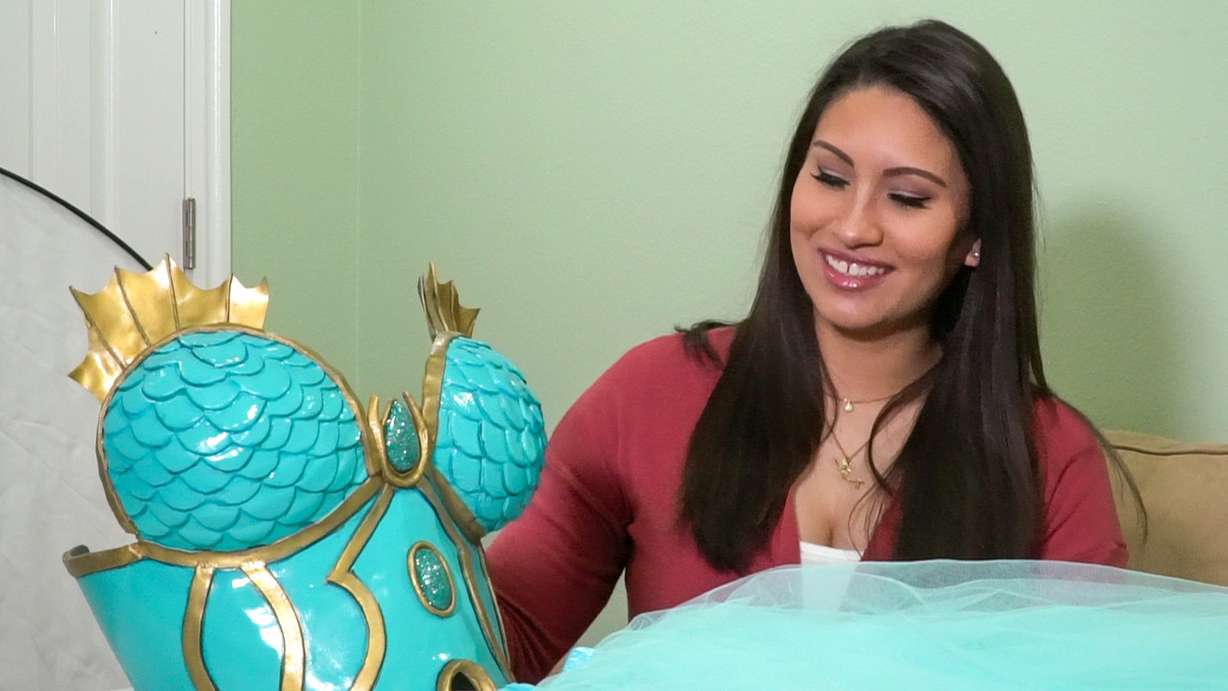 Moboadobe Cosplay (Alyssa) shows off her cosplay of Vaporeon from Pokémon Eeveelutions on March 23, 2019. (Photo: John Mabunga, Mabunga Media)