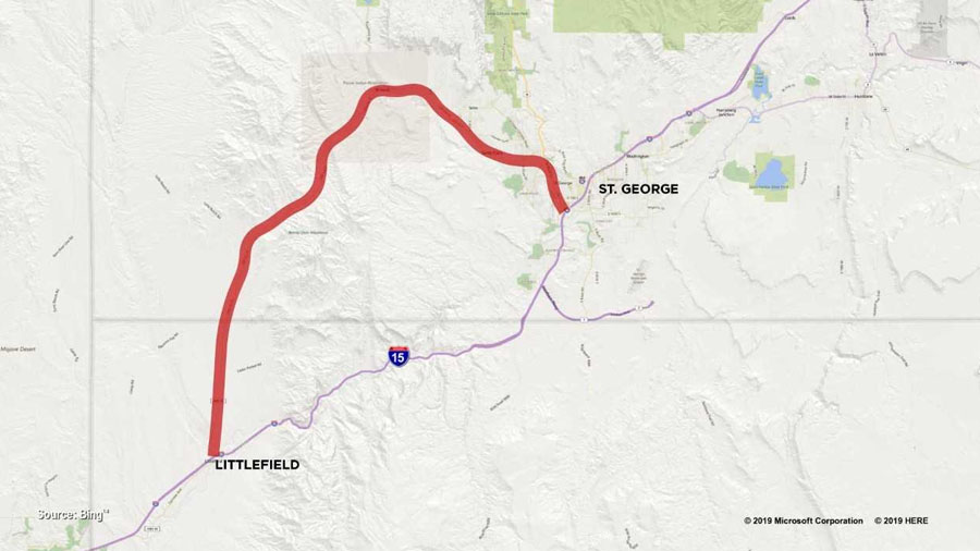 Detour through St. George and Santa Clara. Photo: KSL TV