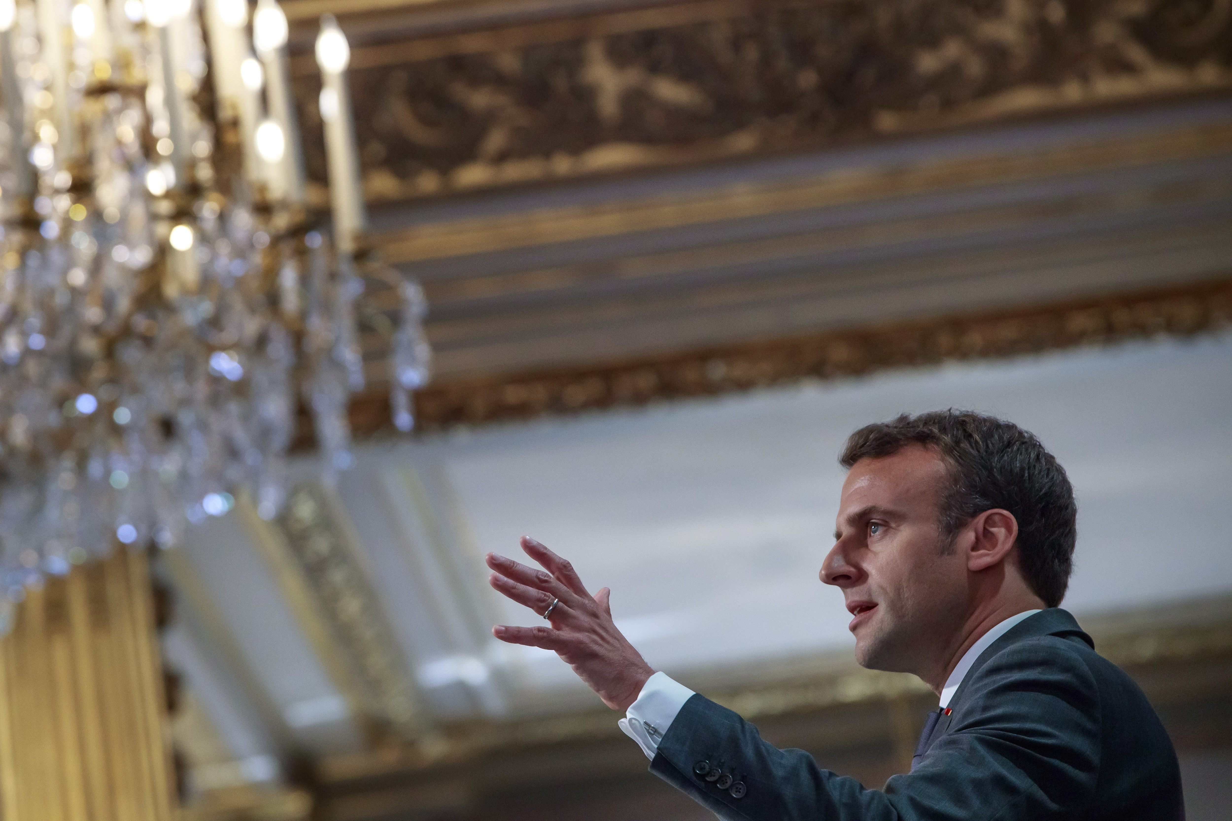 The Latest: Crown of Thorns presented at Paris service