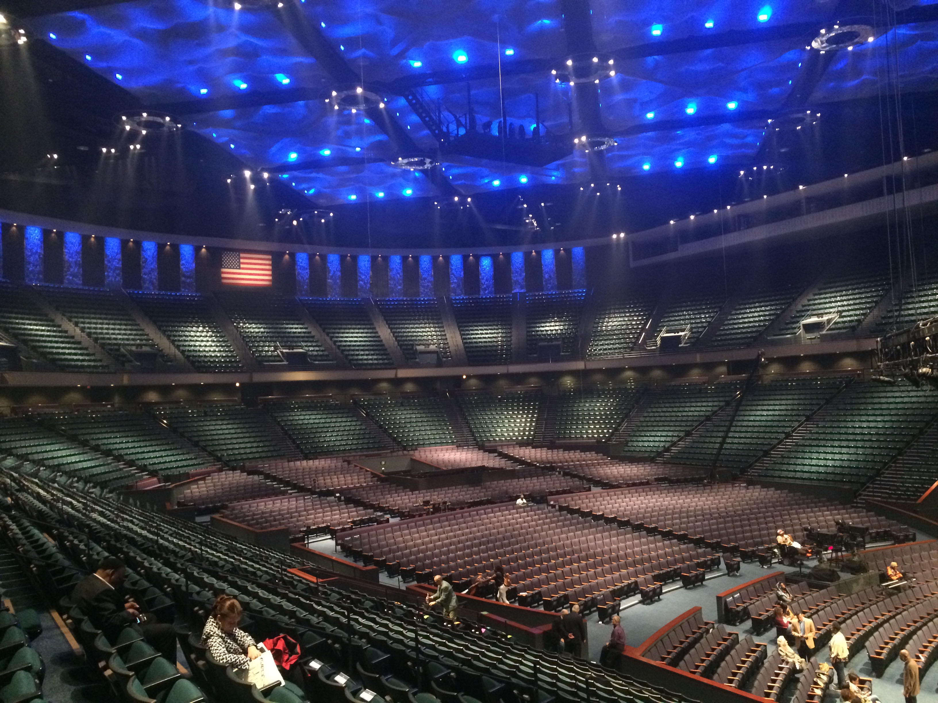 The inside of the Lakewood Church in Houston. (Ryan Miller/KSL.com)