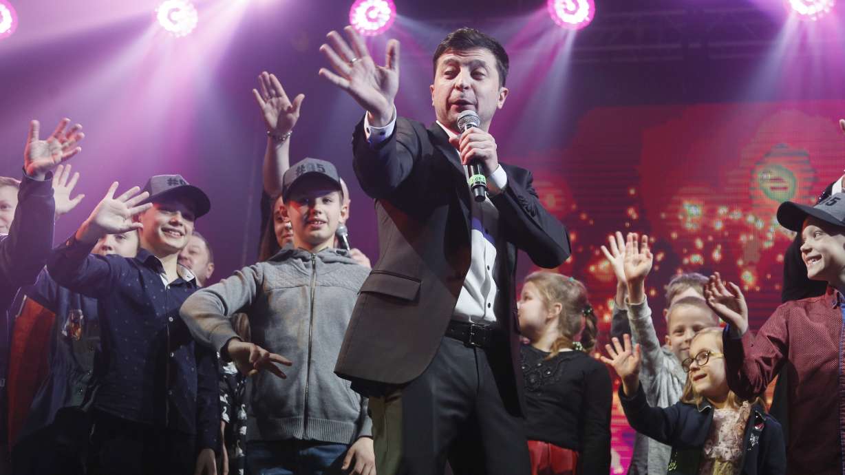 New Ukrainian leader's campaign took page from sitcom script