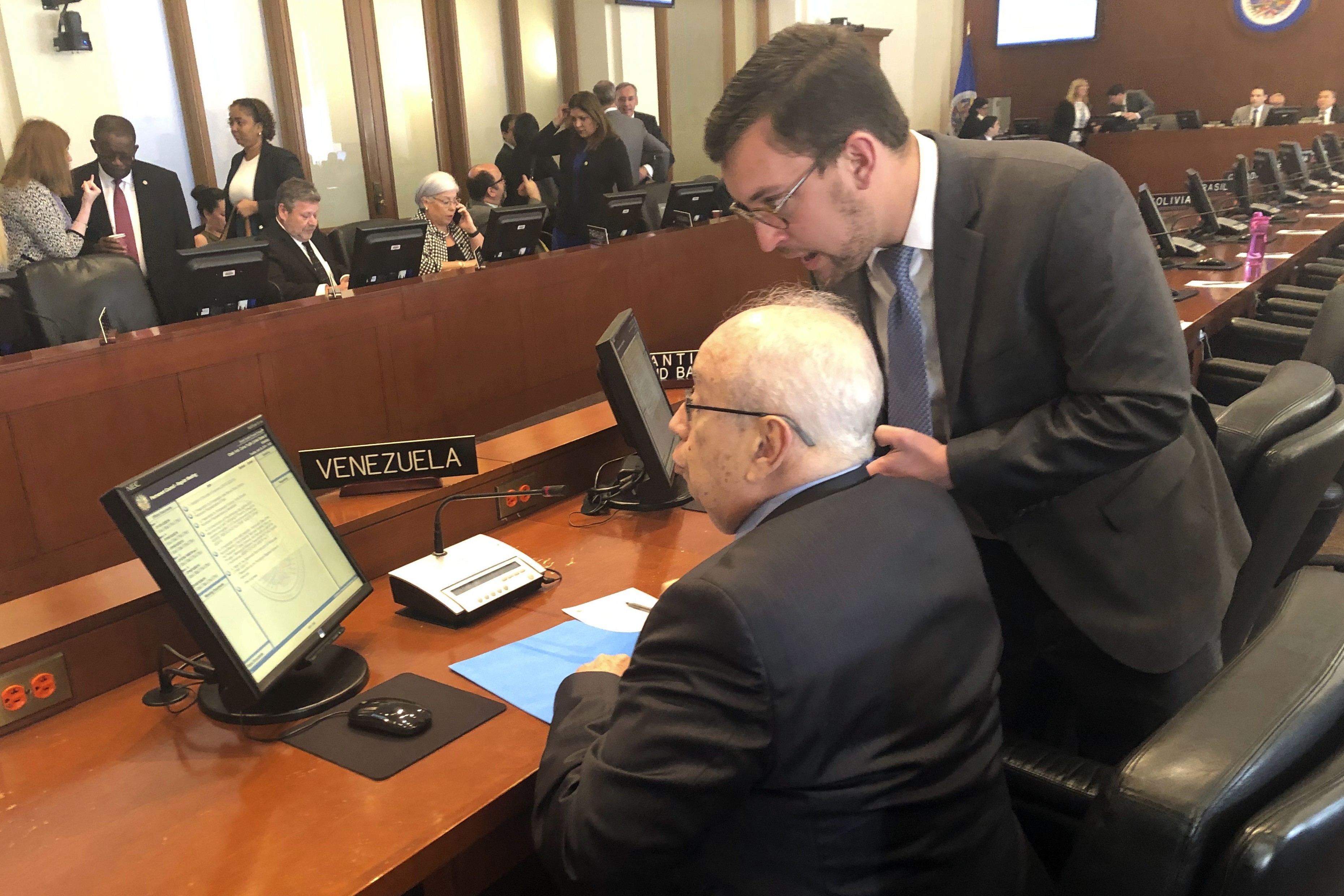 Venezuelan opposition envoy addresses OAS