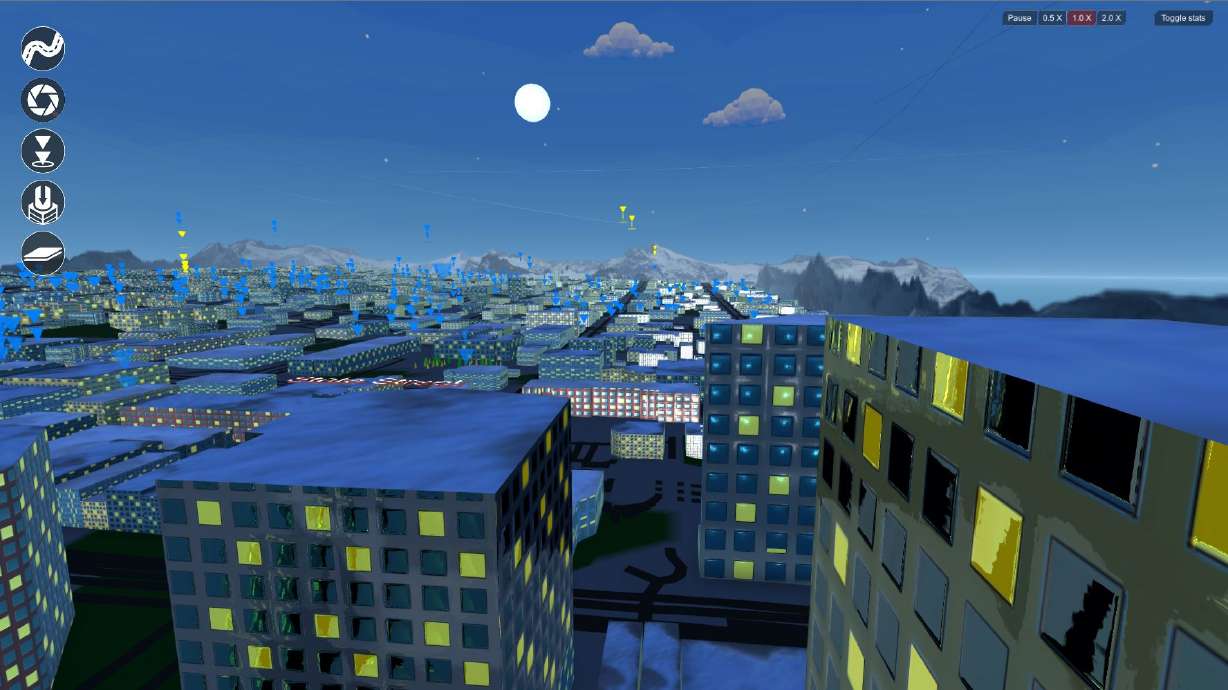 University program showcases student-made games, addresses drone traffic