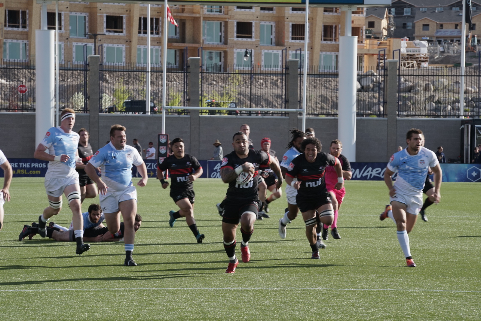 Utah Warriors rugby hosts Austin Elite, Saturday, April 27, 2019 at Zions Bank Stadium in Herriman, Utah.