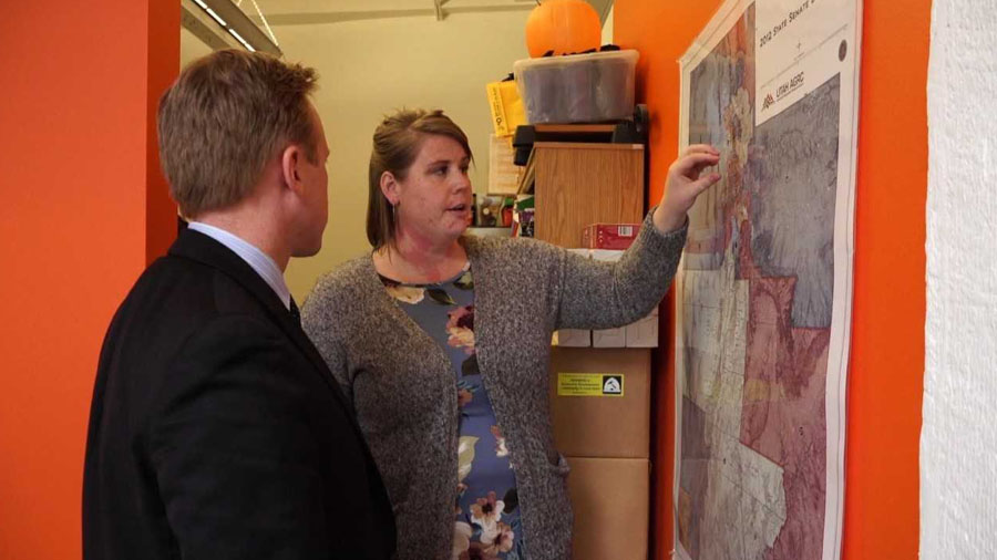 June Hiatt, director of policy and advocacy at the Utah Housing Coalition. Photo: KSL TV