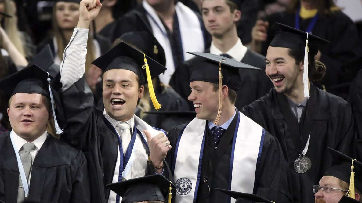 Former Utah State, NFL quarterback shares message of hope, mental health with Aggie grads