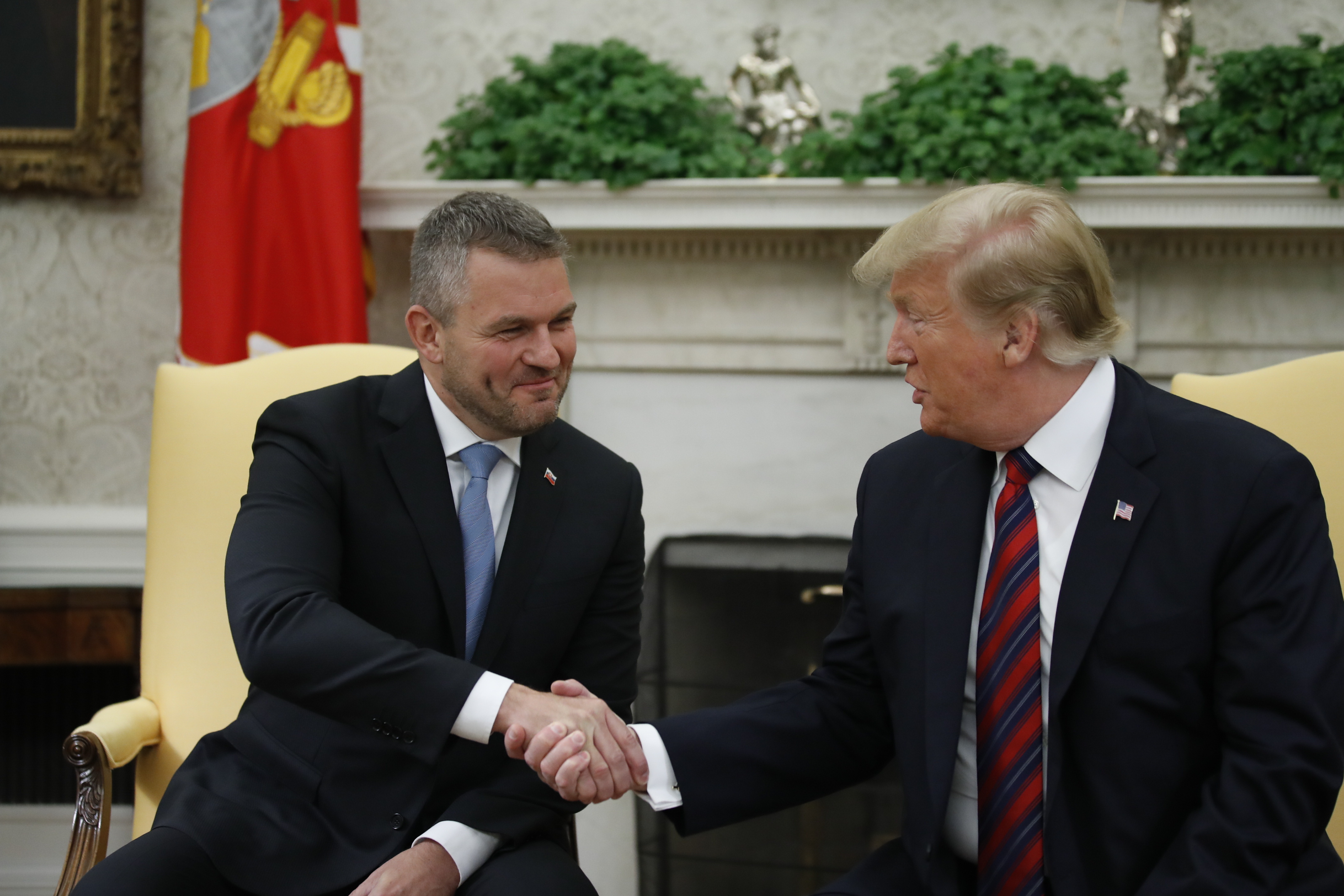 Trump, Slovakia's prime minister celebrate strong economies