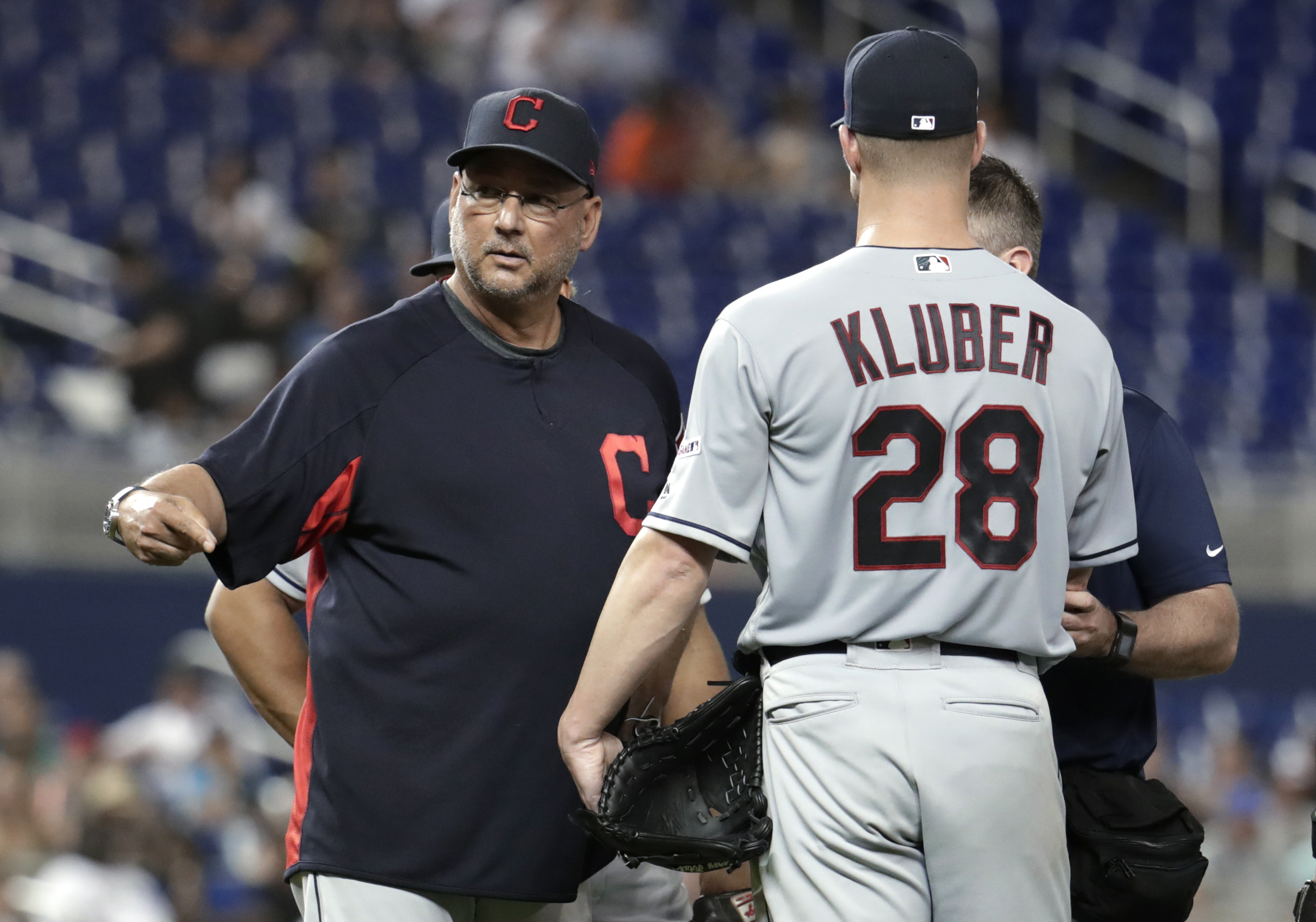 Indians put Kluber on injured list, star's return unclear