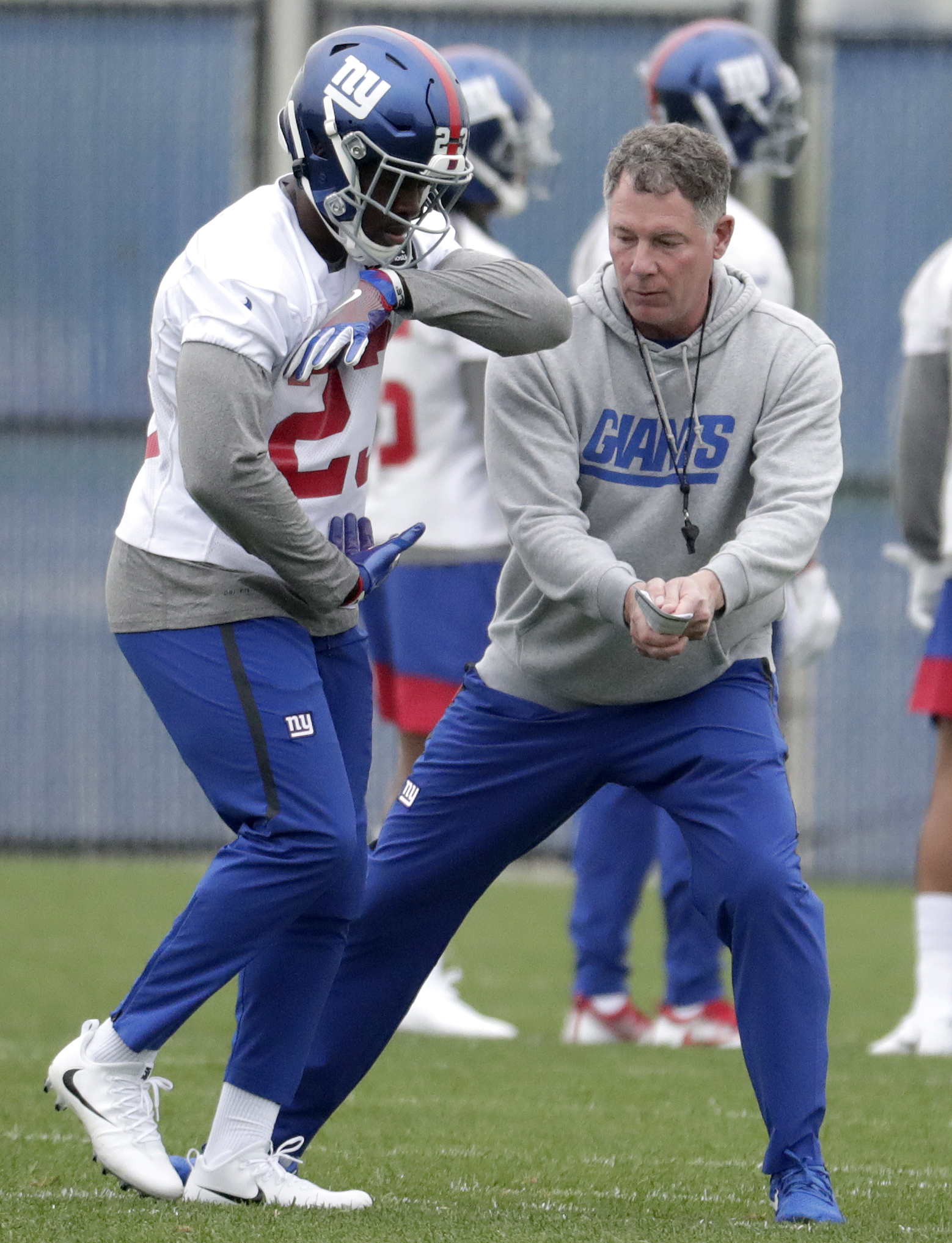 Giants coach says draft pick Ballentine shot in buttocks
