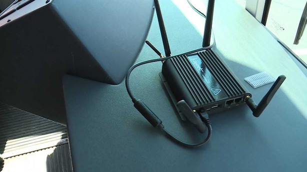 Starting this school year, the Piute School District put a portable wifi pack on a bus so students can do homework during long trips. Photo: John Wilson, KSL TV