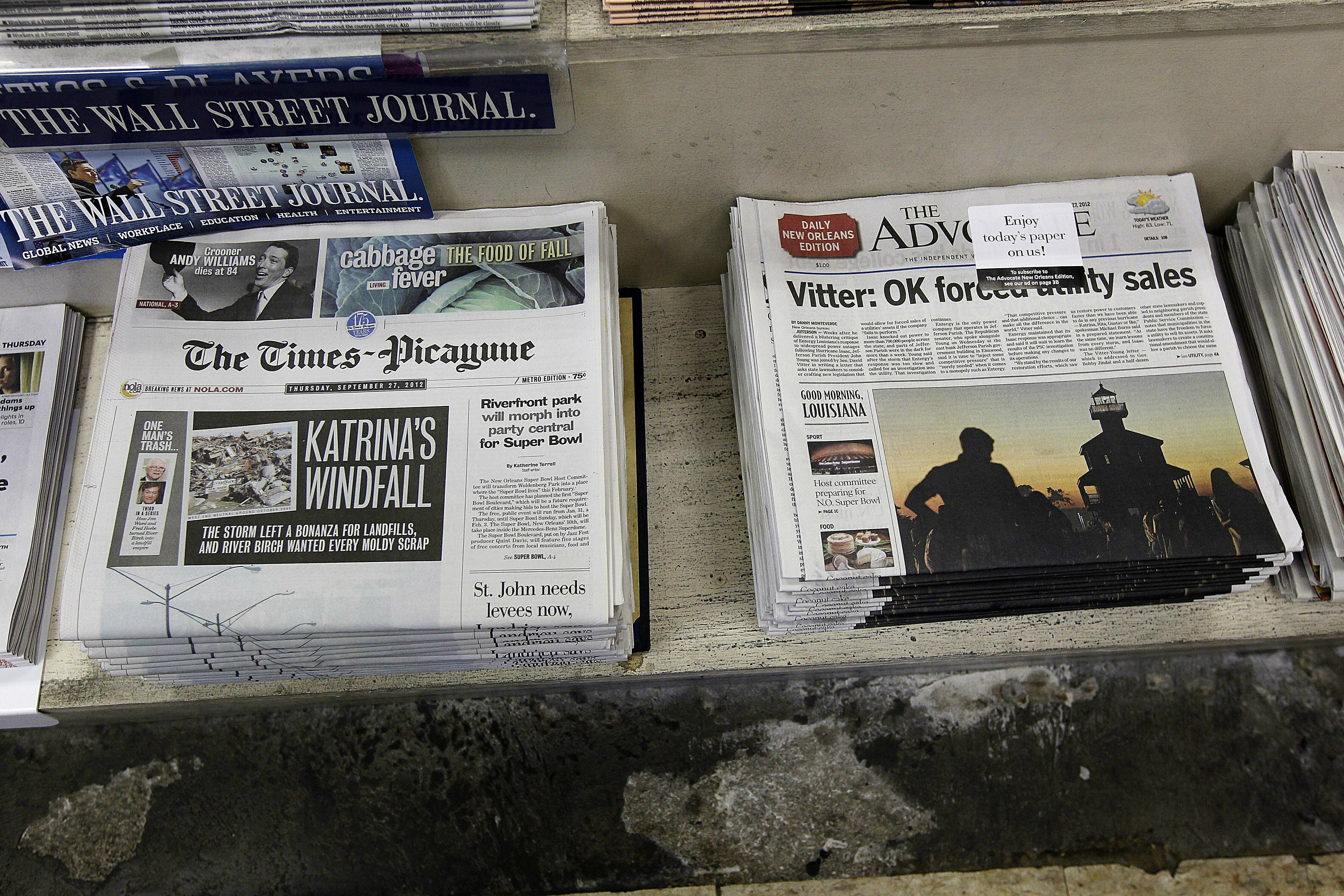 Shakeup shows resiliency of newspapers in New Orleans
