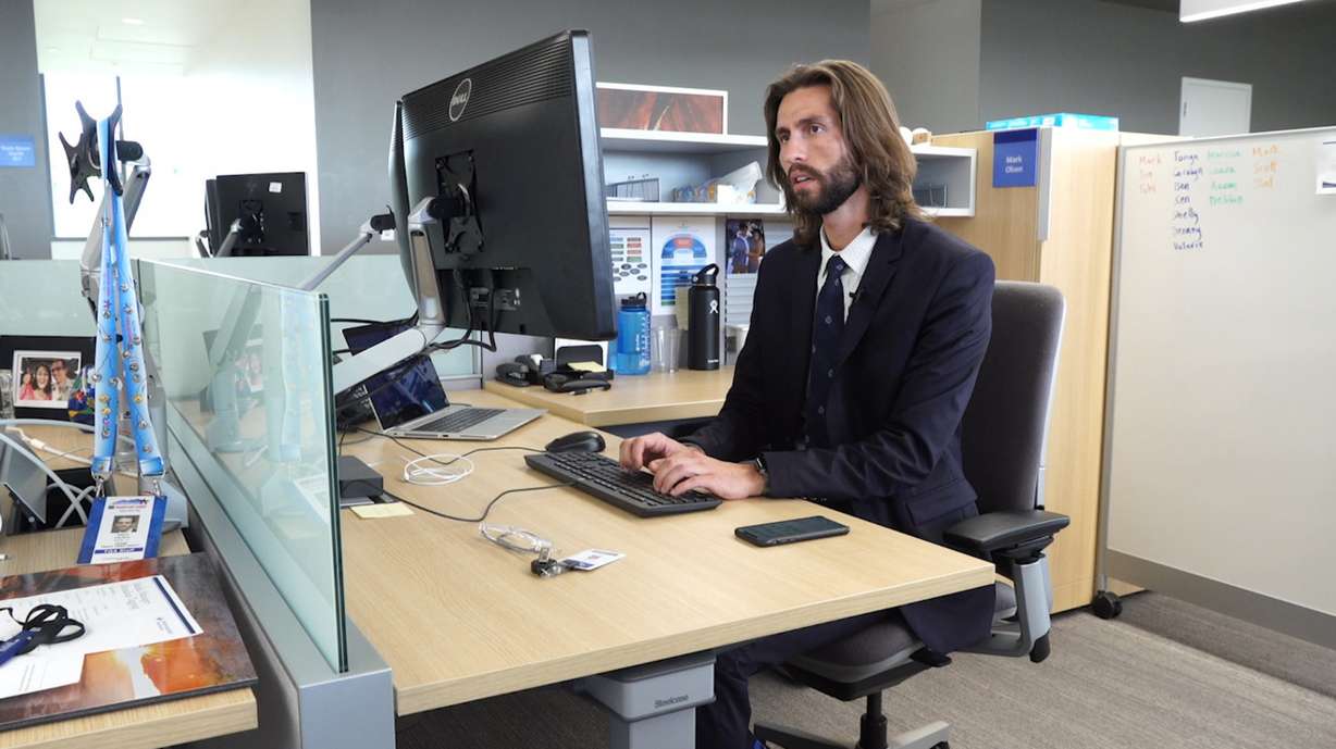 Mark Olsen is a clinical research project coordinator at Intermountain Healthcare. (Photo: KSL TV)