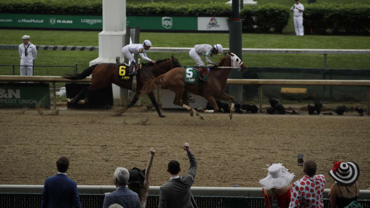 The Latest: Country House pays $132.40 to win at Derby