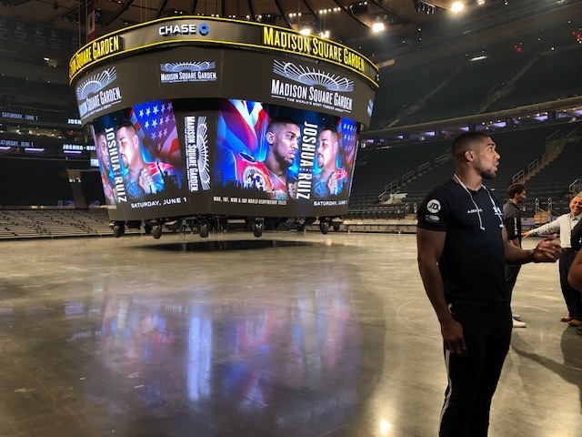 Joshua at home in Garden despite never fighting there