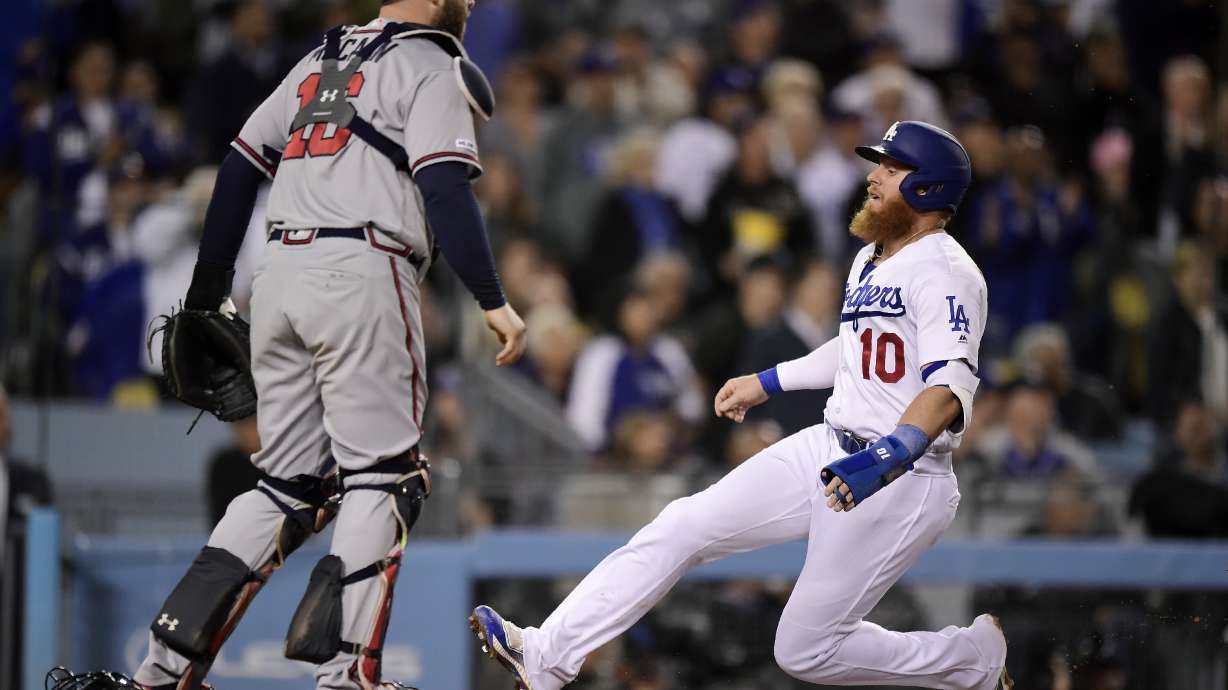 Buehler pitches Dodgers past Braves 5-3 in playoff rematch