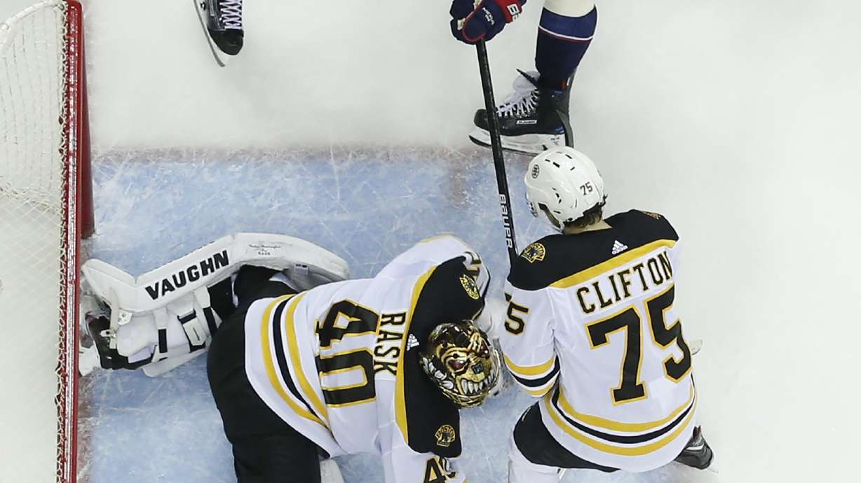 Rask comes up big as Boston Bruins advance to face 'Canes